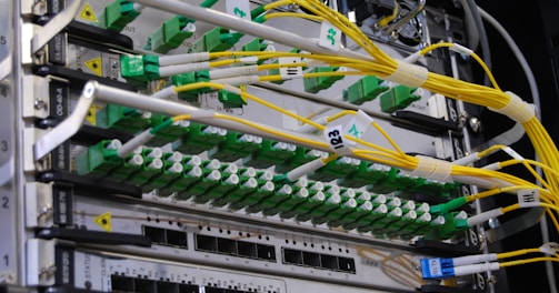 green and white electric device